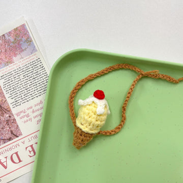 Labubu Crochet ice cream Accessories Bundle - Handmade Mini Bags Food Props Kawaii Doll