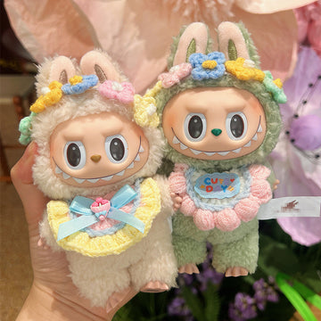 Labubu crochet-themed outfits