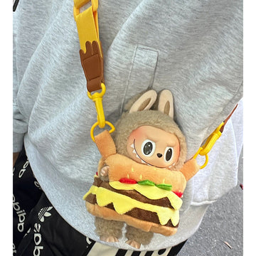 Labubu Hamburger Outfit with Shoulder Strap
