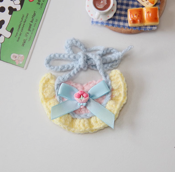 Crochet Bib & Collar Accessories for Labubu