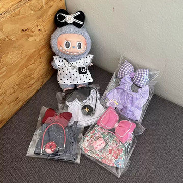 Labubu Doll Clothes Set | Cute Fashion Dress-Up Outfits