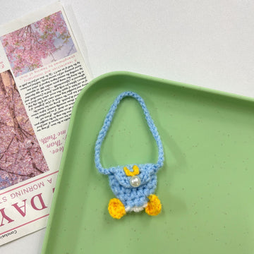 Labubu Crochet Accessories Bundle - Handmade Mini Bags Food Props Kawaii Doll