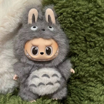 Totoro-Inspired Labubu Outfit: Adorable Plush Costume for Collectible Figures