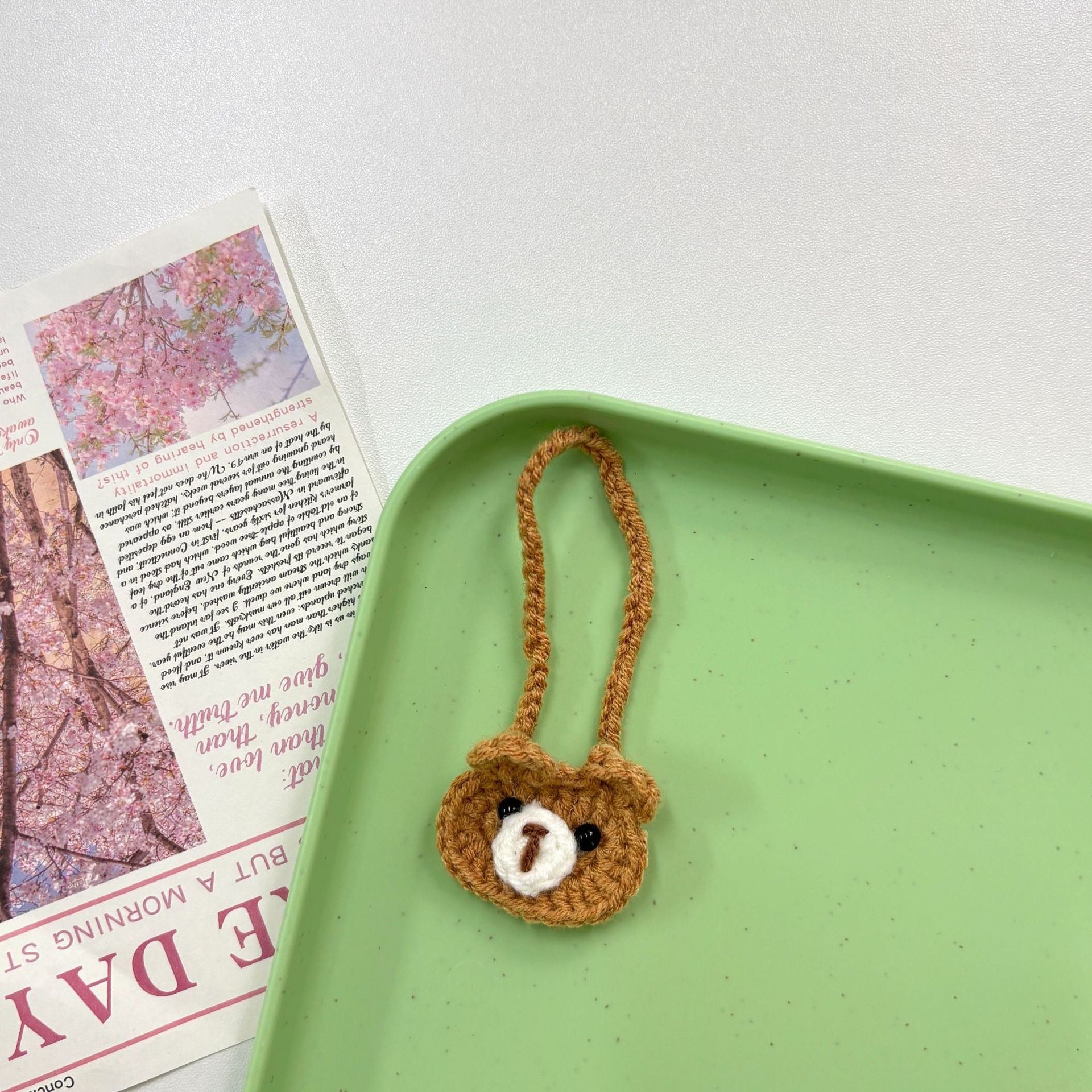 Labubu Crochet bear Accessories Bundle - Handmade Mini Bags Food Props Kawaii Doll