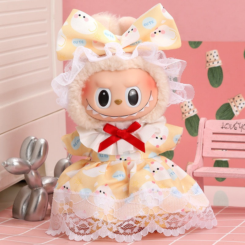 Labubu Princess Mini Dress/ Lotty wedding set