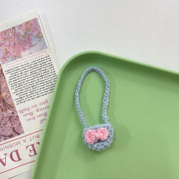 Labubu Crochet bear Accessories Bundle - Handmade Mini Bags Food Props Kawaii Doll