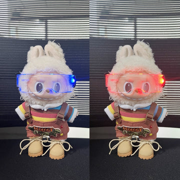 Labubu Fasion Cool Glowing Punk Tech Futuristic Glasses