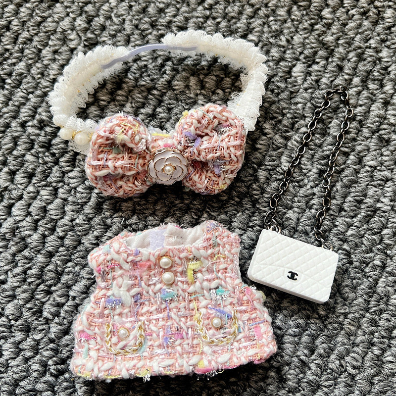 Labubu Tweed Elegance Dress Outfit