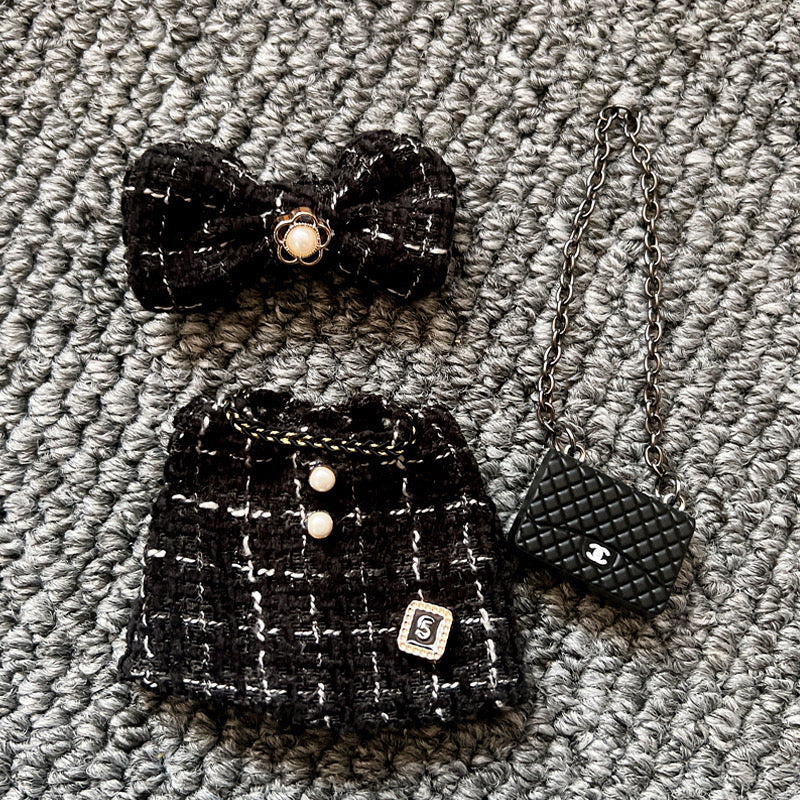 Labubu Tweed Elegance Dress Outfit
