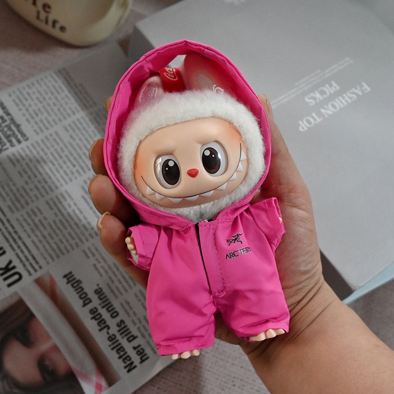 Labubu Outdoor-Style Hoodie Jumpsuit