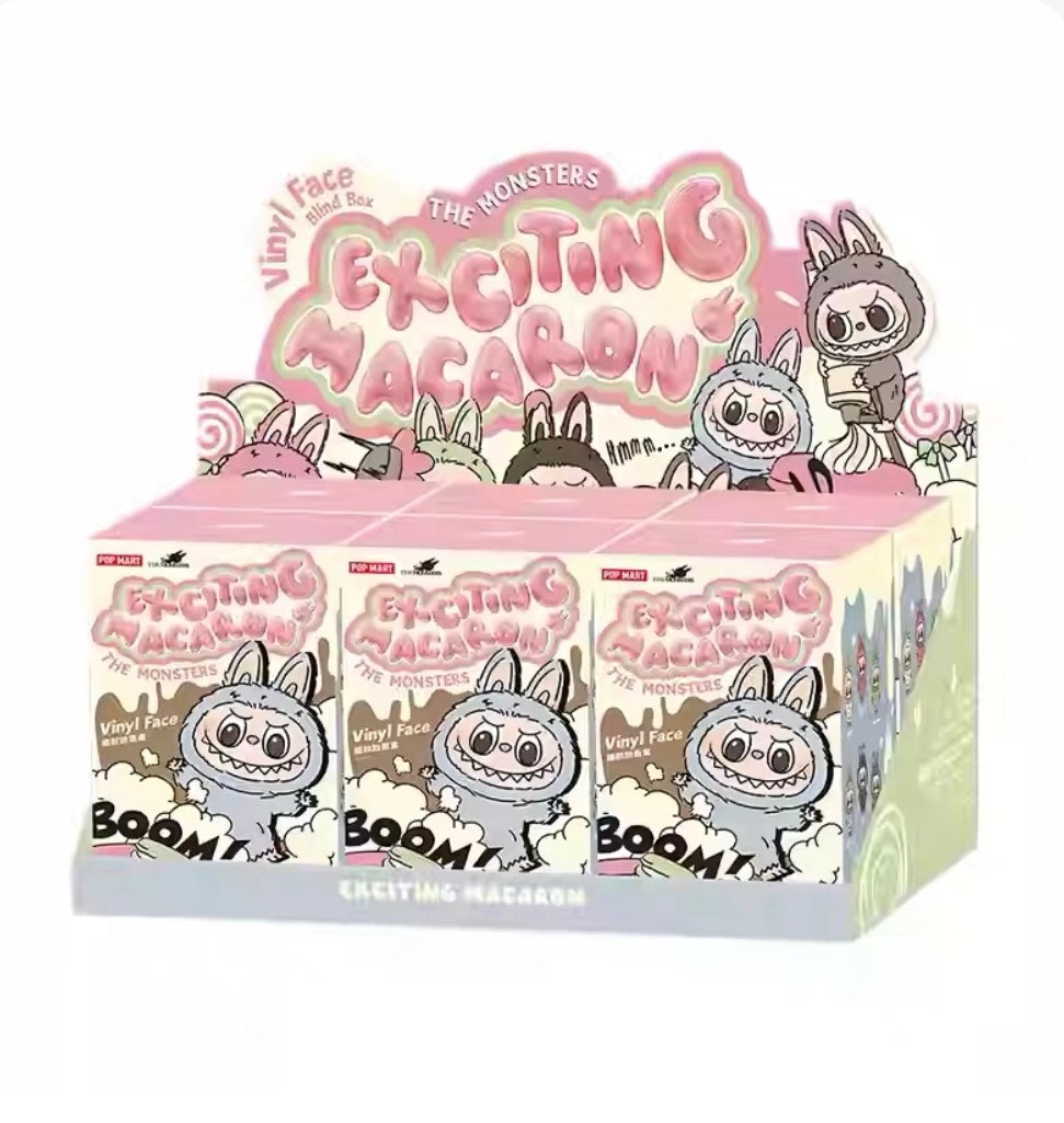 Labubu V1-The Monsters Exciting Macaron Series (Vinyl Face Blind Box)