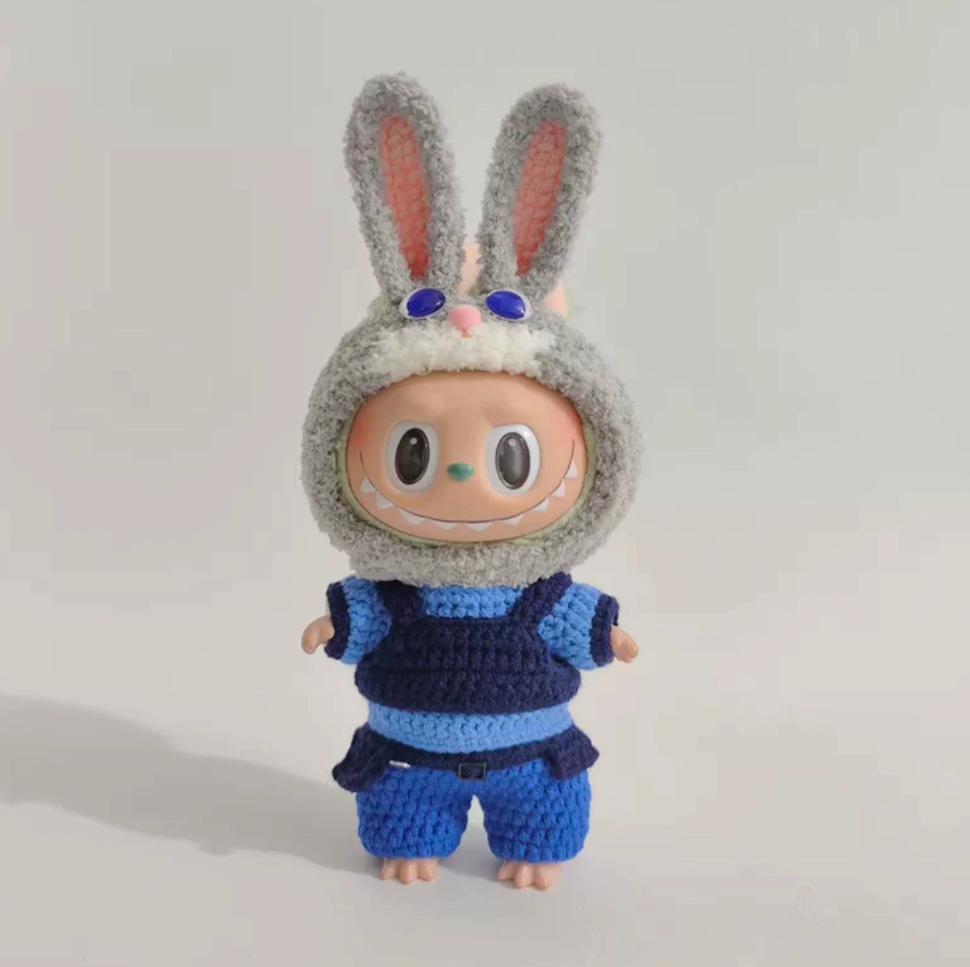 Labubu Zootopia-Inspired Crochet Outfit Set