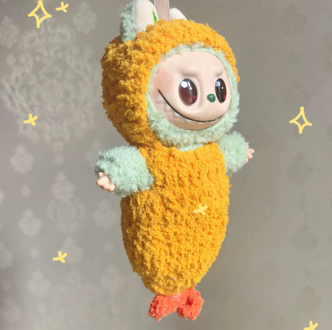 Labubu Fluffy Goldfish Suit