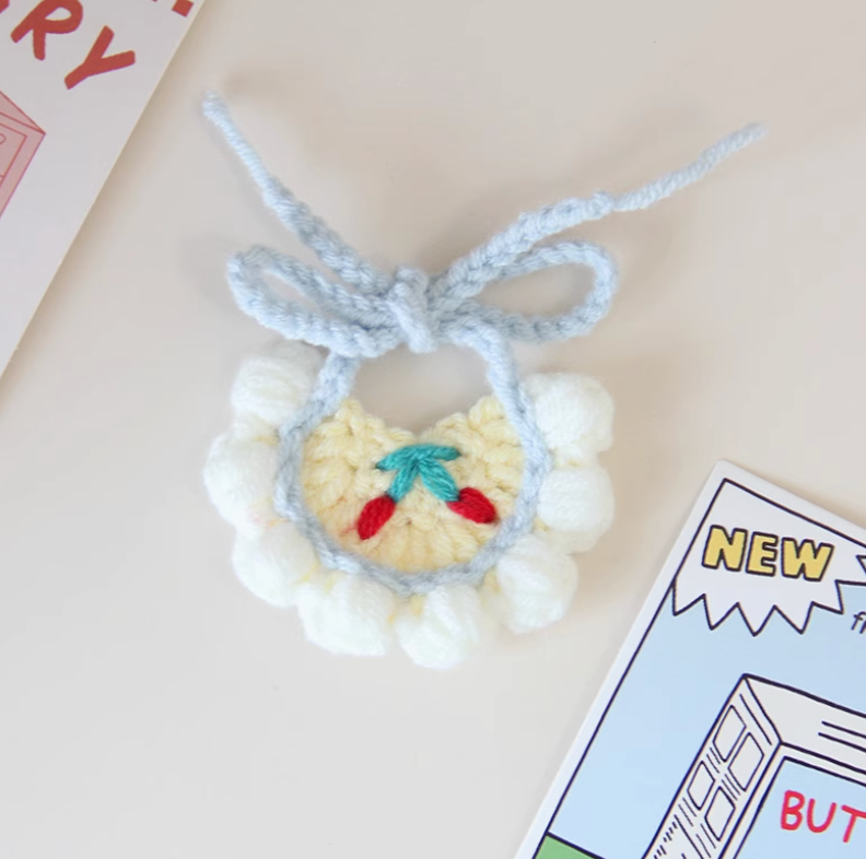 Crochet Bib & Collar Accessories for Labubu