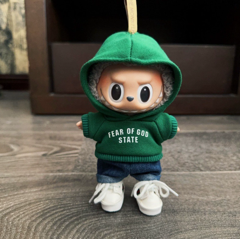 Labubu Streetwear FOG Hoodie Set
