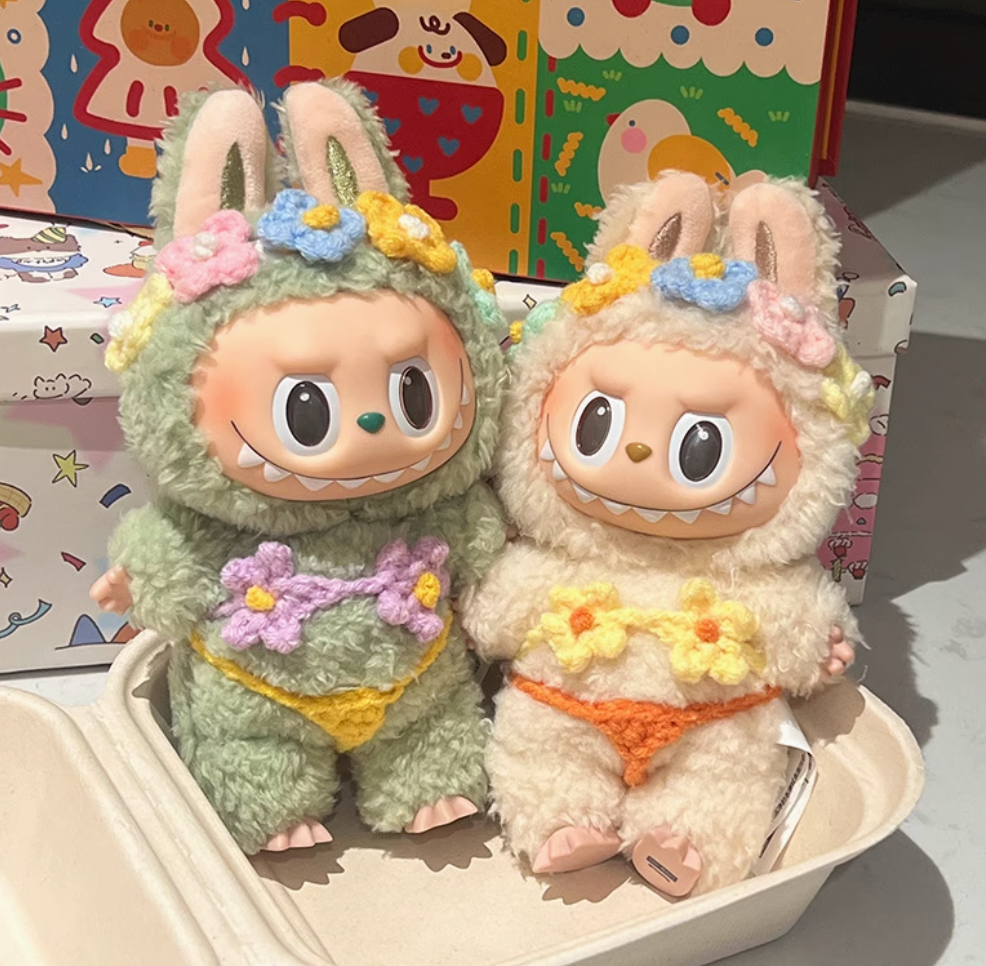 Summer Flower Bikini Set for Labubu