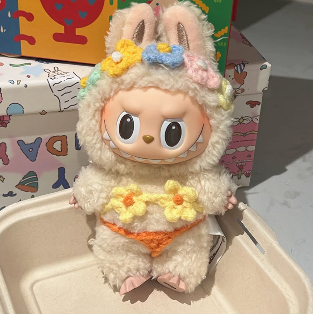 Summer Flower Bikini Set for Labubu